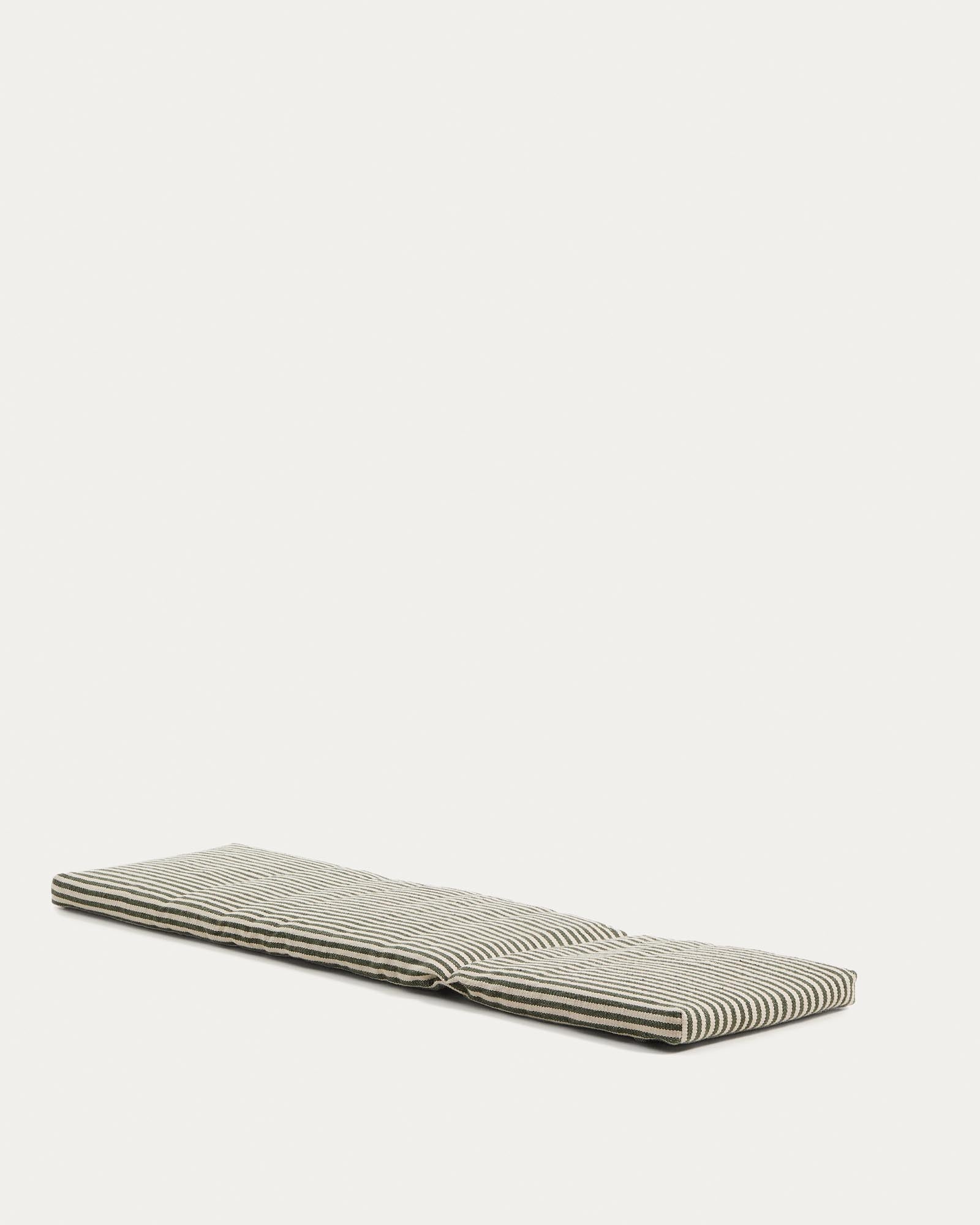 Sonnenliegekissen Dirome 100 % PET grün gestreift 50 x 175 cm in Grün präsentiert im Onlineshop von KAQTU Design AG. Sitzkissen Outdoor ist von Kave Home