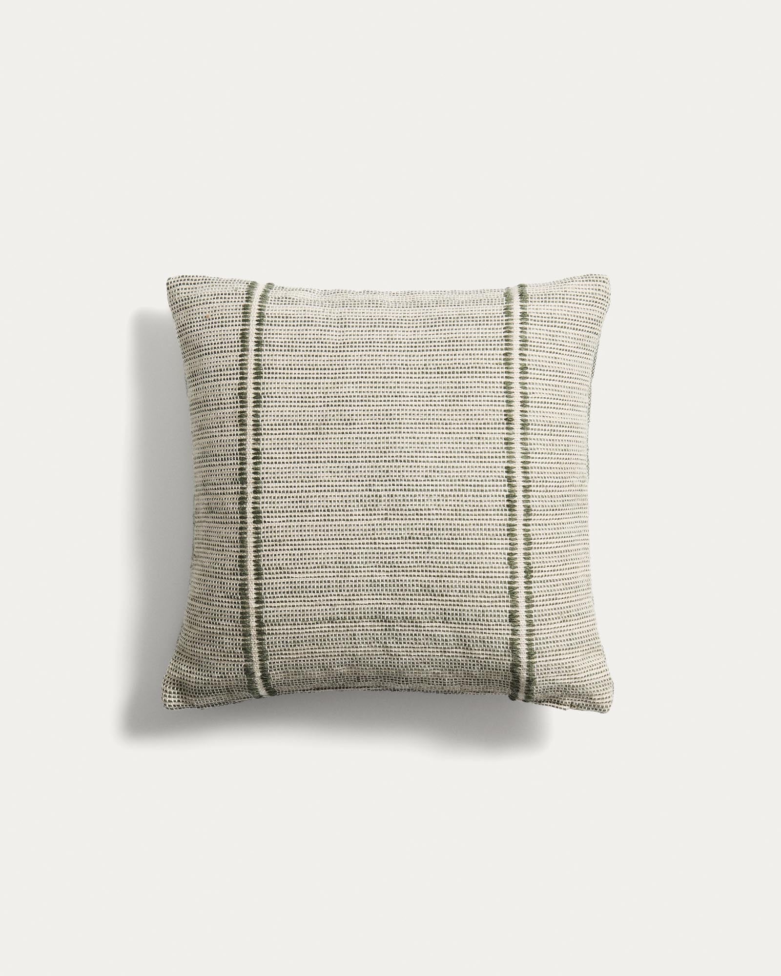 Kissenbezug Drati aus 100 % PET grün 45 x 45 cm in Grün präsentiert im Onlineshop von KAQTU Design AG. Gartenkissen ist von Kave Home