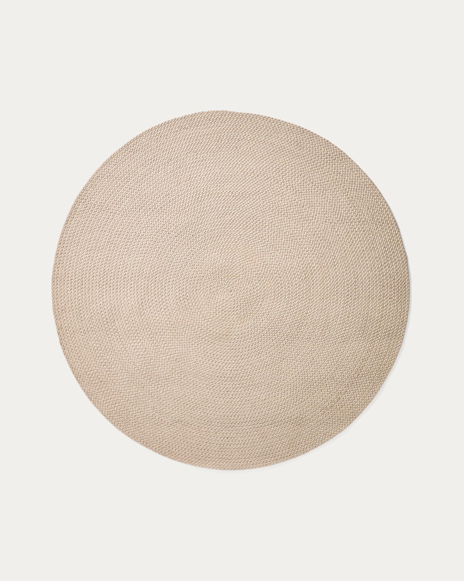 Teppich Despas aus Synthetikfaser écru Ø 150 cm in Ecru präsentiert im Onlineshop von KAQTU Design AG. Outdoor Teppich ist von Kave Home