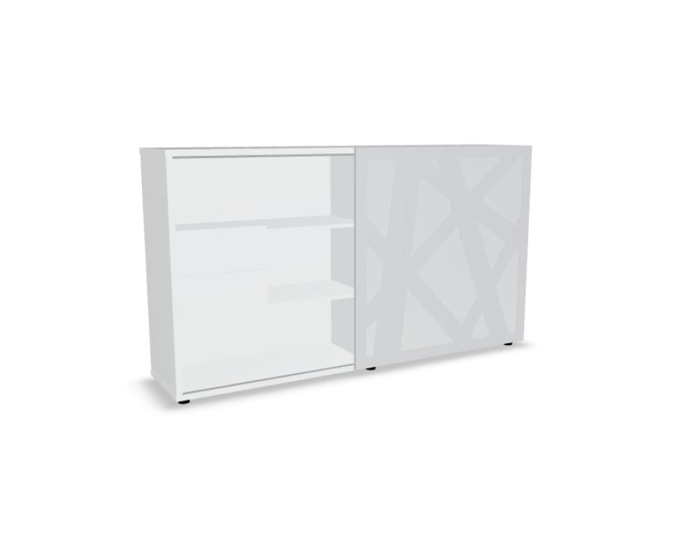 Standard ZS01 - Chefzimmerschrank in Weiss präsentiert im Onlineshop von KAQTU Design AG. Büroschrank ist von Mdd
