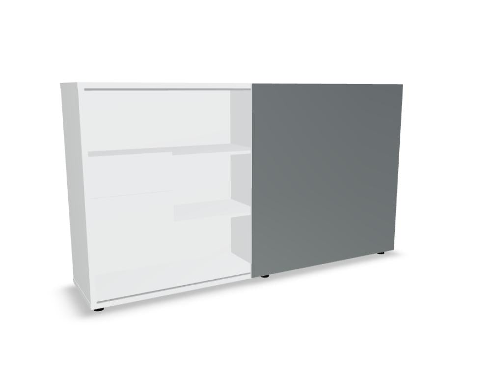Standard ZS02 - Chefzimmerschrank in Blau präsentiert im Onlineshop von KAQTU Design AG. Büroschrank ist von Mdd