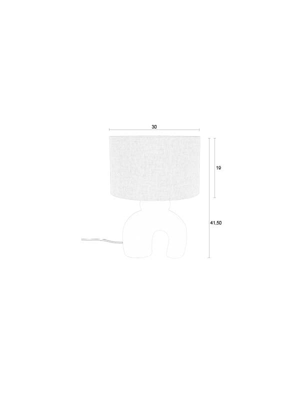 Bibi Tischleuchte in Weiss präsentiert im Onlineshop von KAQTU Design AG. Tischleuchte ist von Zuiver
