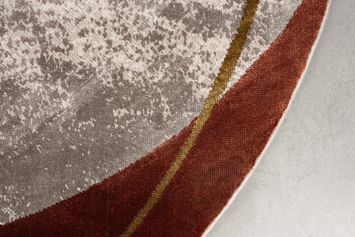 Teppich Noon 200 x 220 in orange präsentiert im Onlineshop von KAQTU Design AG. Teppich ist von Zuiver