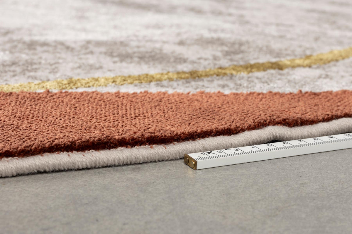 Teppich Noon 200 x 220 in orange präsentiert im Onlineshop von KAQTU Design AG. Teppich ist von Zuiver