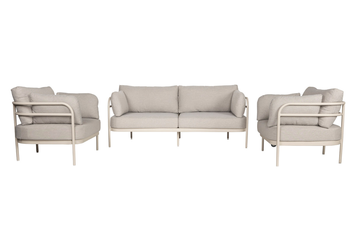 Vista Outdoor Set in beige präsentiert im Onlineshop von KAQTU Design AG. Loungeset ist von Zuiver