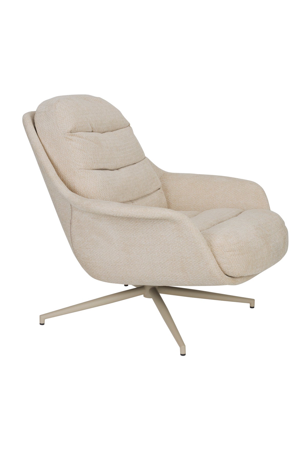 Loungesessel Philly in beige präsentiert im Onlineshop von KAQTU Design AG. Drehsessel ist von Zuiver