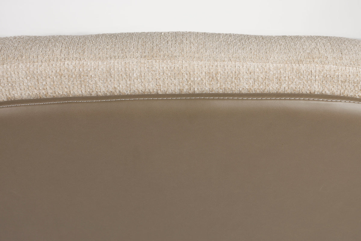 Sessel Benjamin in beige präsentiert im Onlineshop von KAQTU Design AG. Drehsessel ist von Zuiver