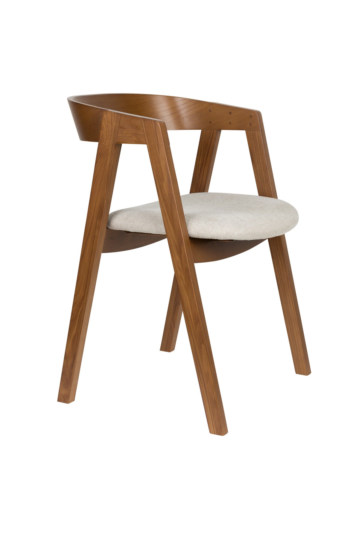 Stuhl Mads in Braun präsentiert im Onlineshop von KAQTU Design AG. Stuhl ist von Zuiver