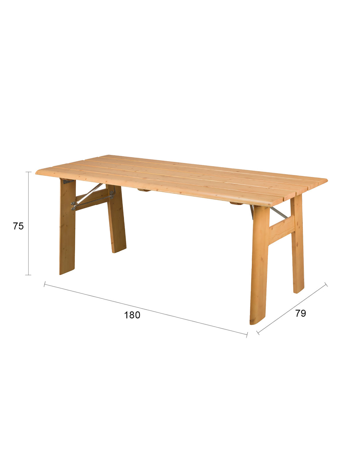 Gartentisch Avenue Natural in beige präsentiert im Onlineshop von KAQTU Design AG. Gartentisch ist von Zuiver