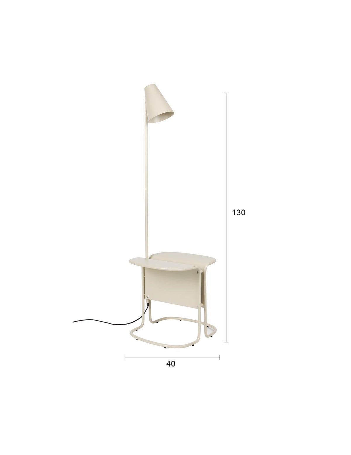 Stehleuchte Lustor in beige präsentiert im Onlineshop von KAQTU Design AG. Stehleuchte ist von Zuiver