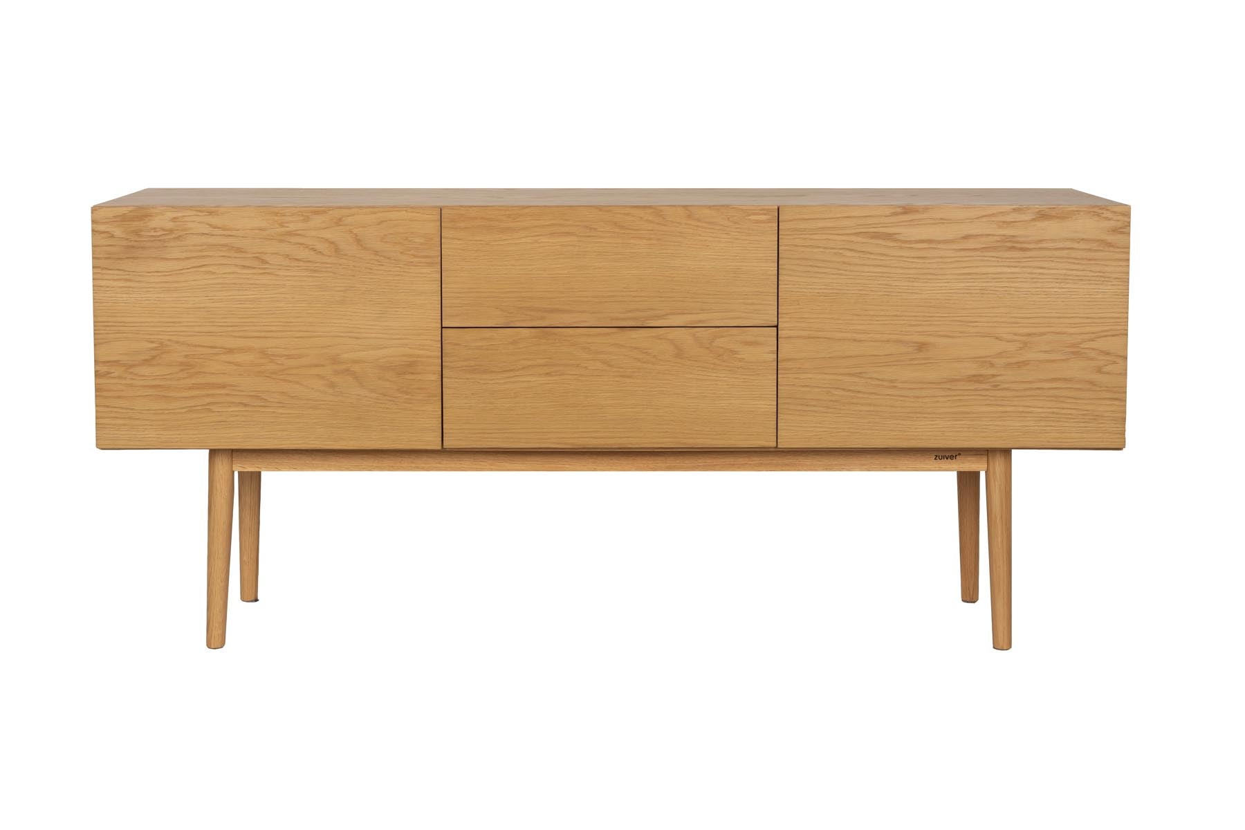 Eleganter Holzschrank von Zuiver in sanften Beigetönen, ideal für stilvolle Akzente und funktionale Stauraummöglichkeiten.