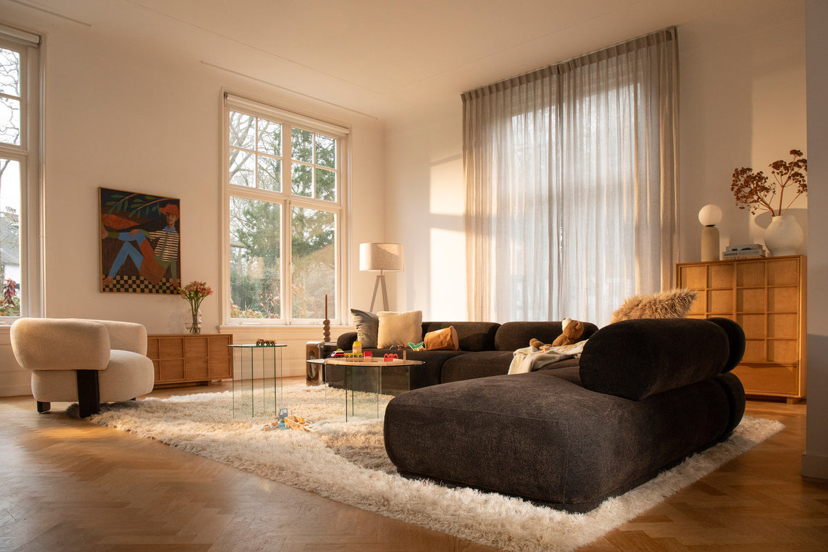 Sideboard Raster Low in Natur präsentiert im Onlineshop von KAQTU Design AG. Sideboard ist von Zuiver