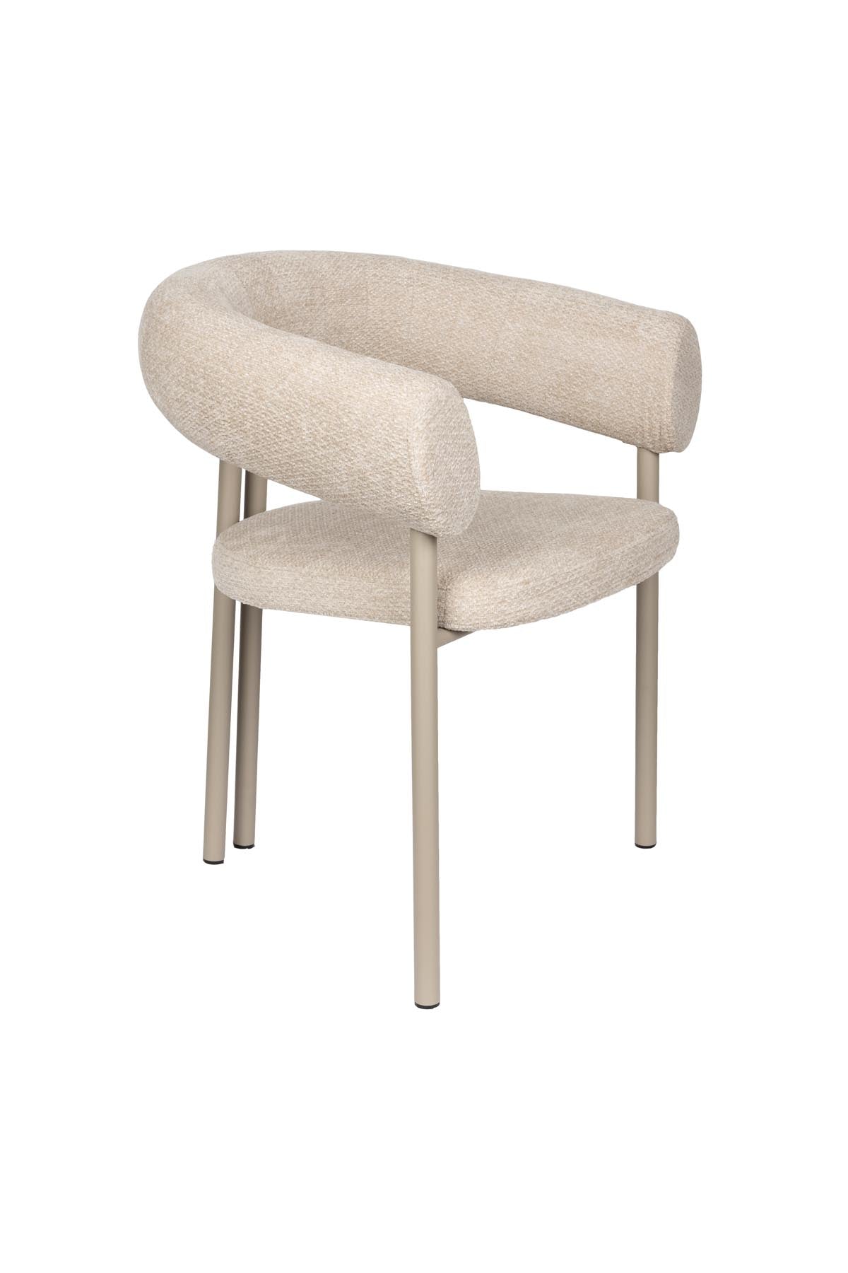 Armlehnstuhl Heels in Beige präsentiert im Onlineshop von KAQTU Design AG. Stuhl mit Armlehne ist von Zuiver
