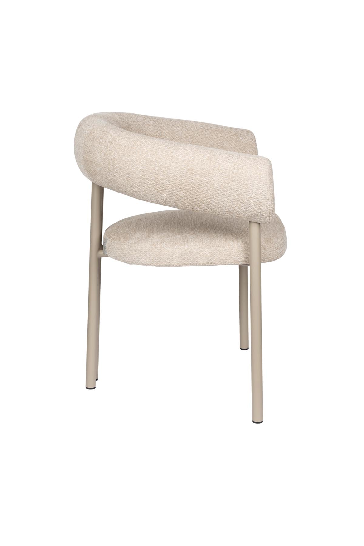 Armlehnstuhl Heels in Beige präsentiert im Onlineshop von KAQTU Design AG. Stuhl mit Armlehne ist von Zuiver