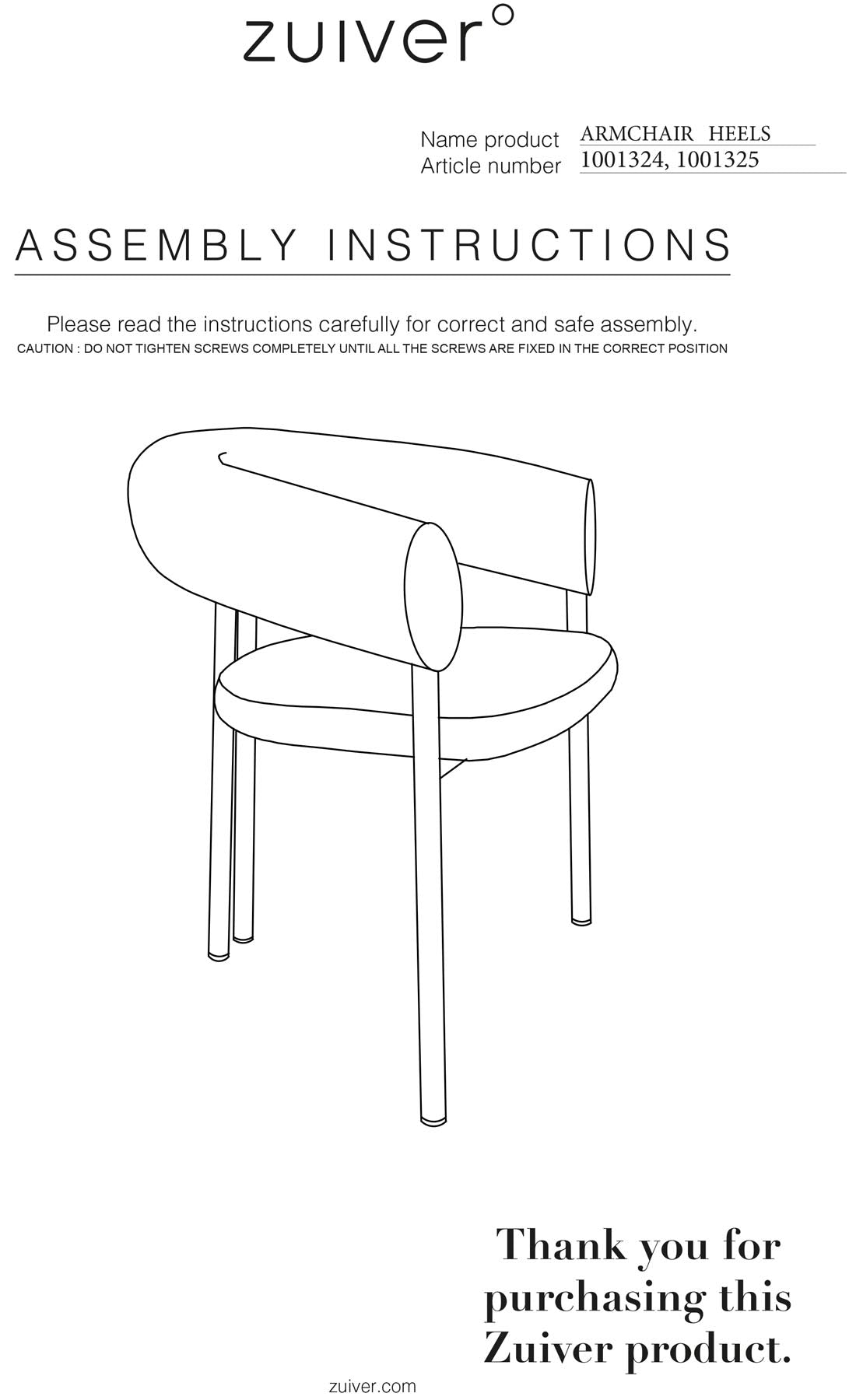 Armlehnstuhl Heels in grün präsentiert im Onlineshop von KAQTU Design AG. Stuhl mit Armlehne ist von Zuiver