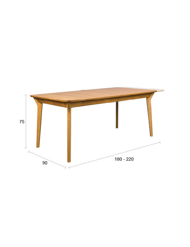 Esstisch Ellen in Natur präsentiert im Onlineshop von KAQTU Design AG. Esstisch ist von Zuiver