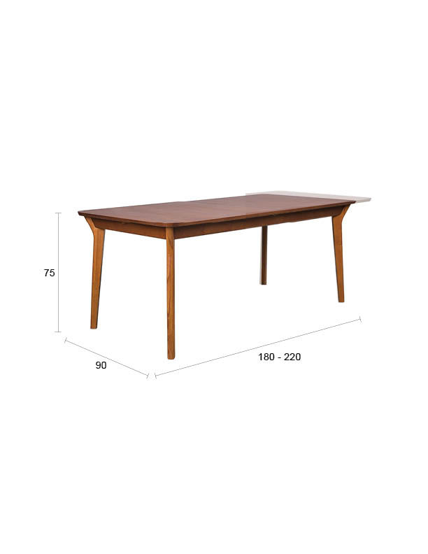 Esstisch Ellen in Braun präsentiert im Onlineshop von KAQTU Design AG. Esstisch ist von Zuiver