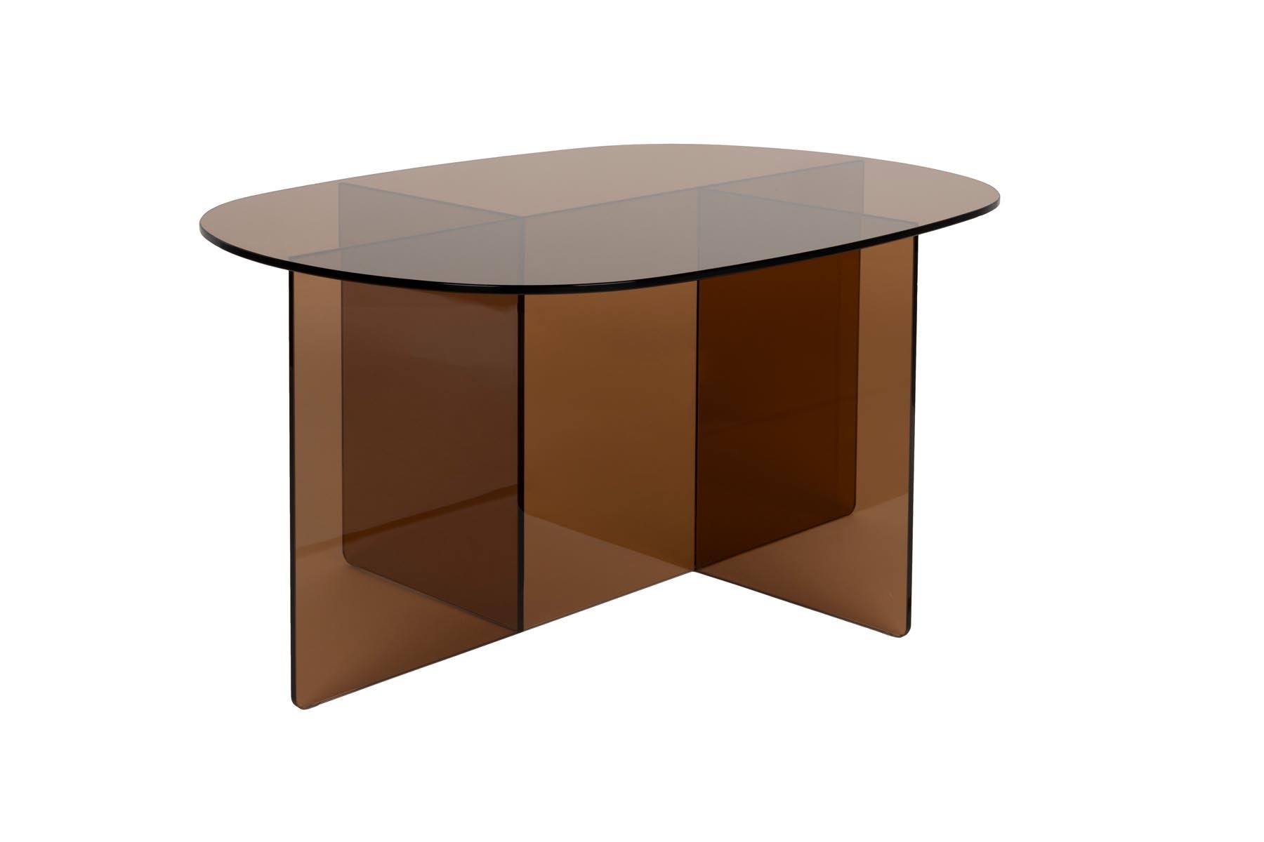 Couchtisch Linea in Braun präsentiert im Onlineshop von KAQTU Design AG. Couchtisch ist von Zuiver