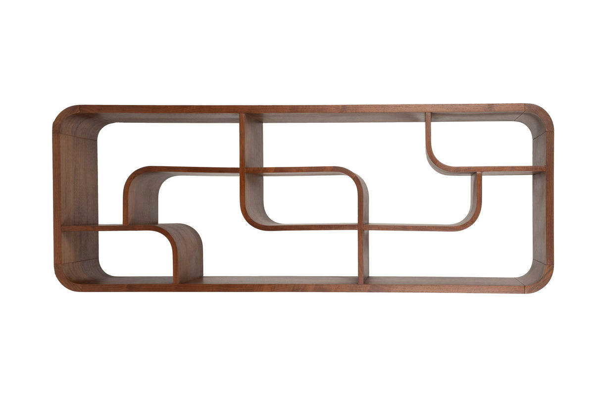 Seven Regal in Braun präsentiert im Onlineshop von KAQTU Design AG. Cabinet ist von Zuiver