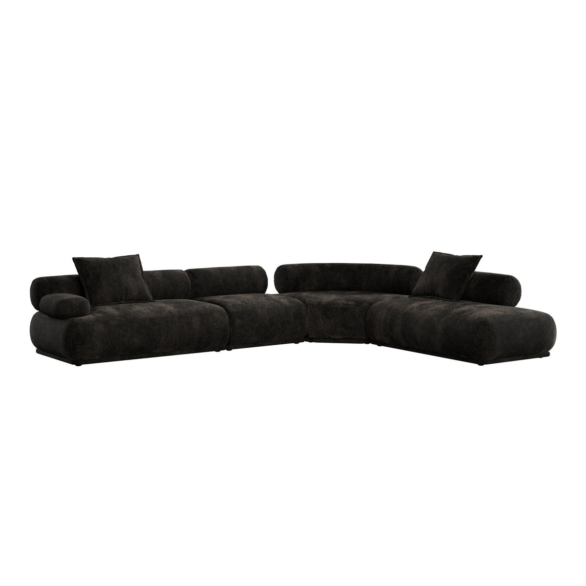 Sofa Rembrandt 7.5-Sitzer Links in Braun präsentiert im Onlineshop von KAQTU Design AG. Ecksofa ist von Zuiver