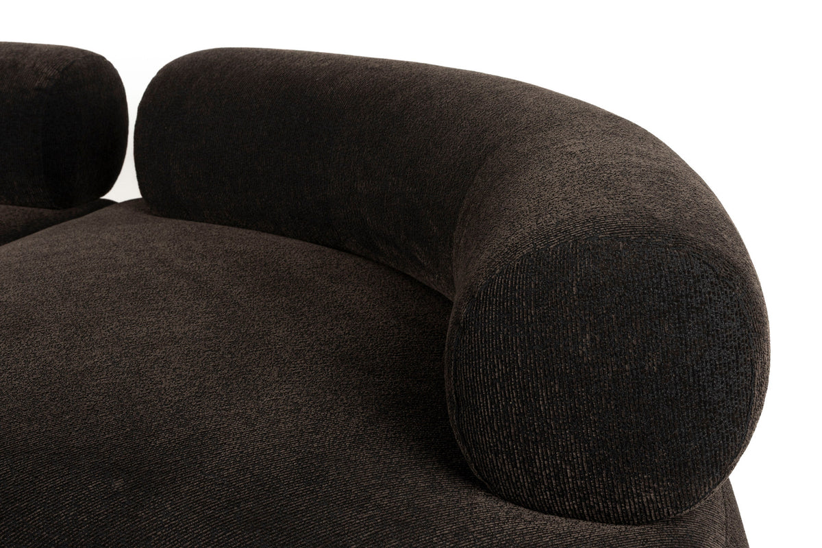 Sofa Rembrandt 7.5-Sitzer Links in Braun präsentiert im Onlineshop von KAQTU Design AG. Ecksofa ist von Zuiver