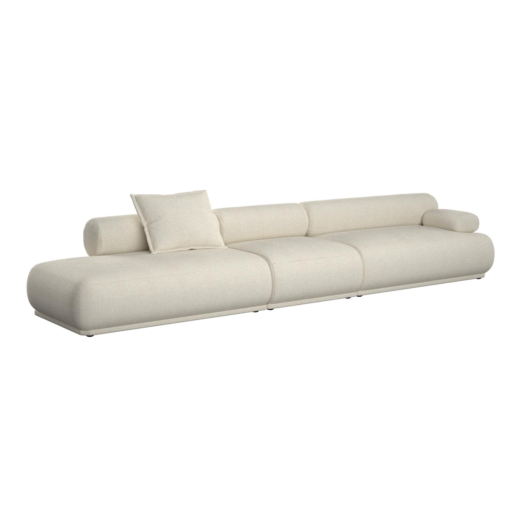 Sofa Rembrandt 4.5-Sitzer Rechts in Beige präsentiert im Onlineshop von KAQTU Design AG. 4er Sofa ist von Zuiver