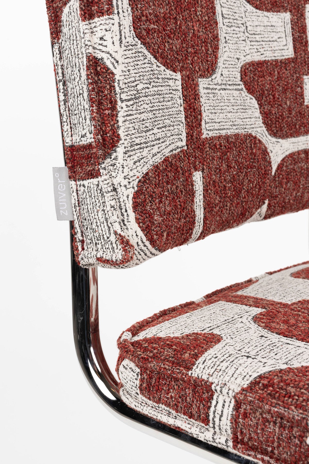 Stuhl Ridge in Deco Rot präsentiert im Onlineshop von KAQTU Design AG. Stuhl ist von Zuiver