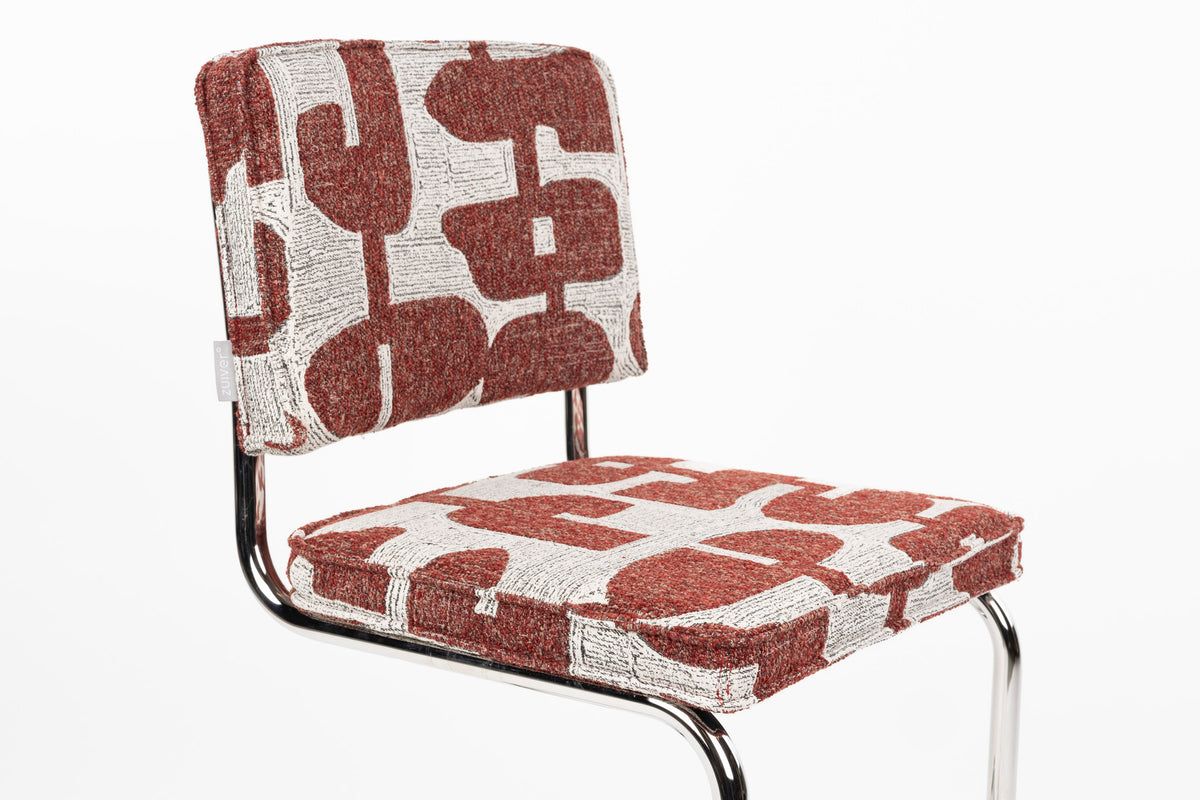 Stuhl Ridge Kink Soft in Rot präsentiert im Onlineshop von KAQTU Design AG. Stuhl ist von Zuiver
