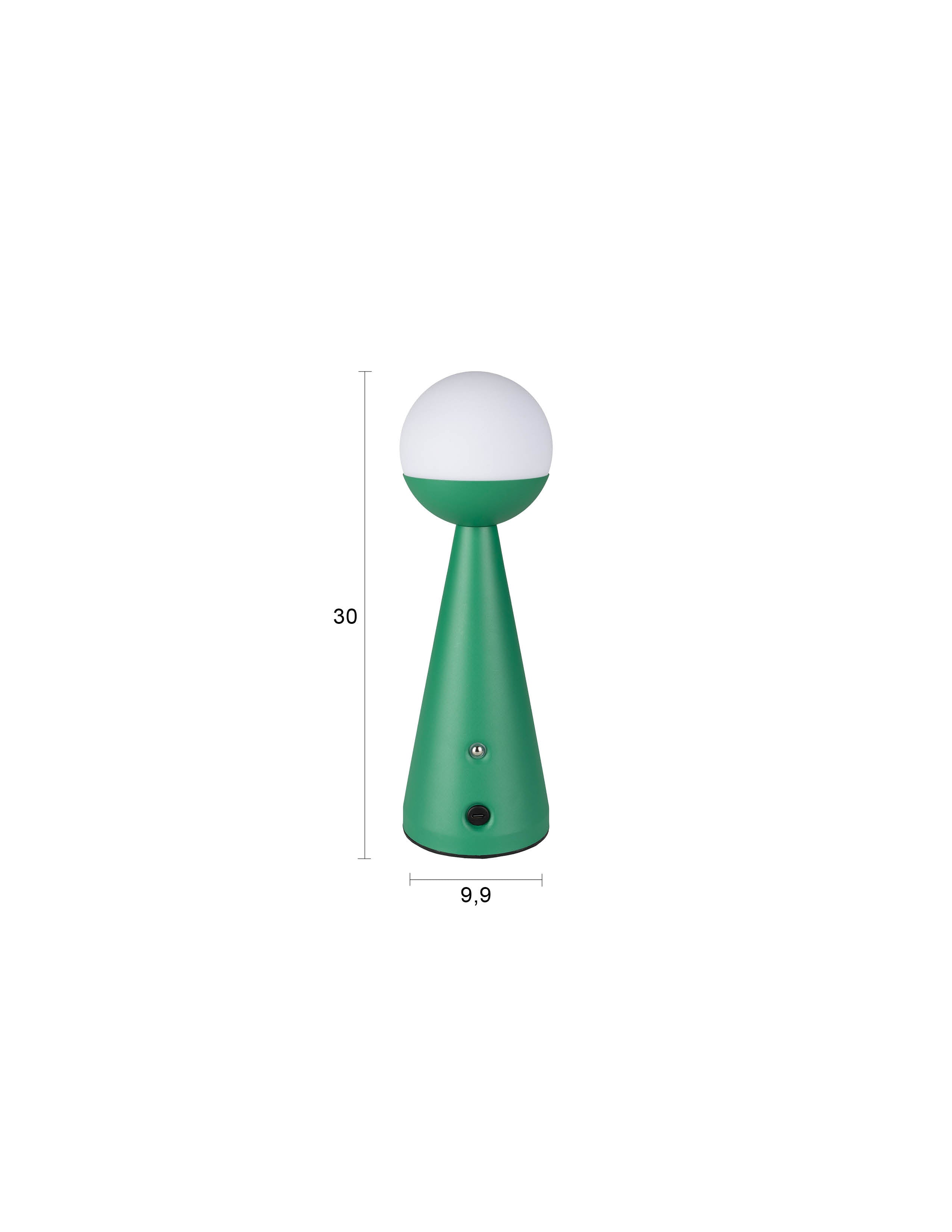 Tischlampe Bello in Silber präsentiert im Onlineshop von KAQTU Design AG. Tischleuchte ist von Zuiver