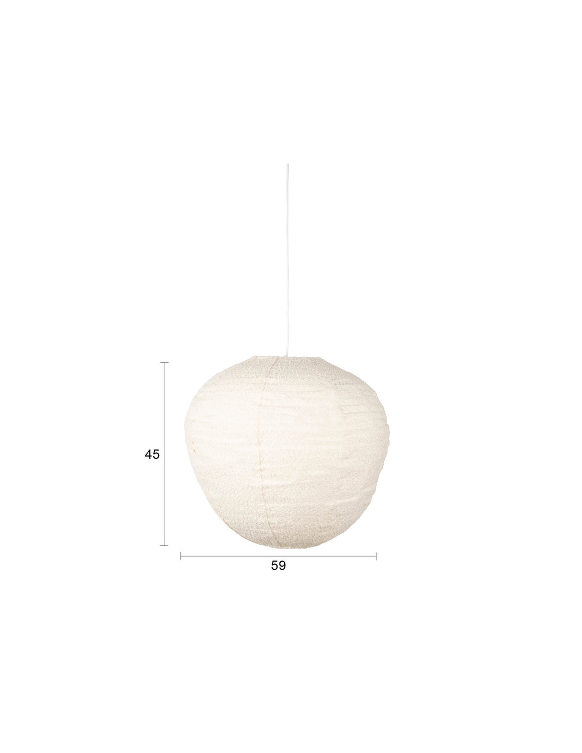 Pendelleuchte Cocoon in Creme präsentiert im Onlineshop von KAQTU Design AG. Pendelleuchte ist von Zuiver