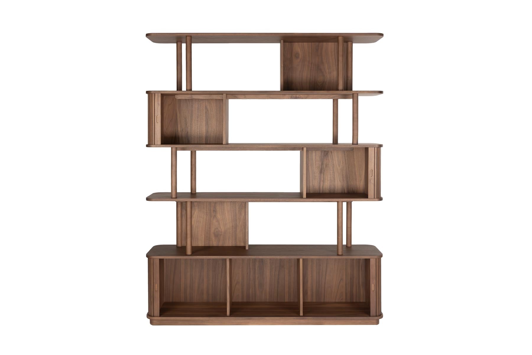 Bücherregal Barbier in Braun präsentiert im Onlineshop von KAQTU Design AG. Cabinet ist von Zuiver