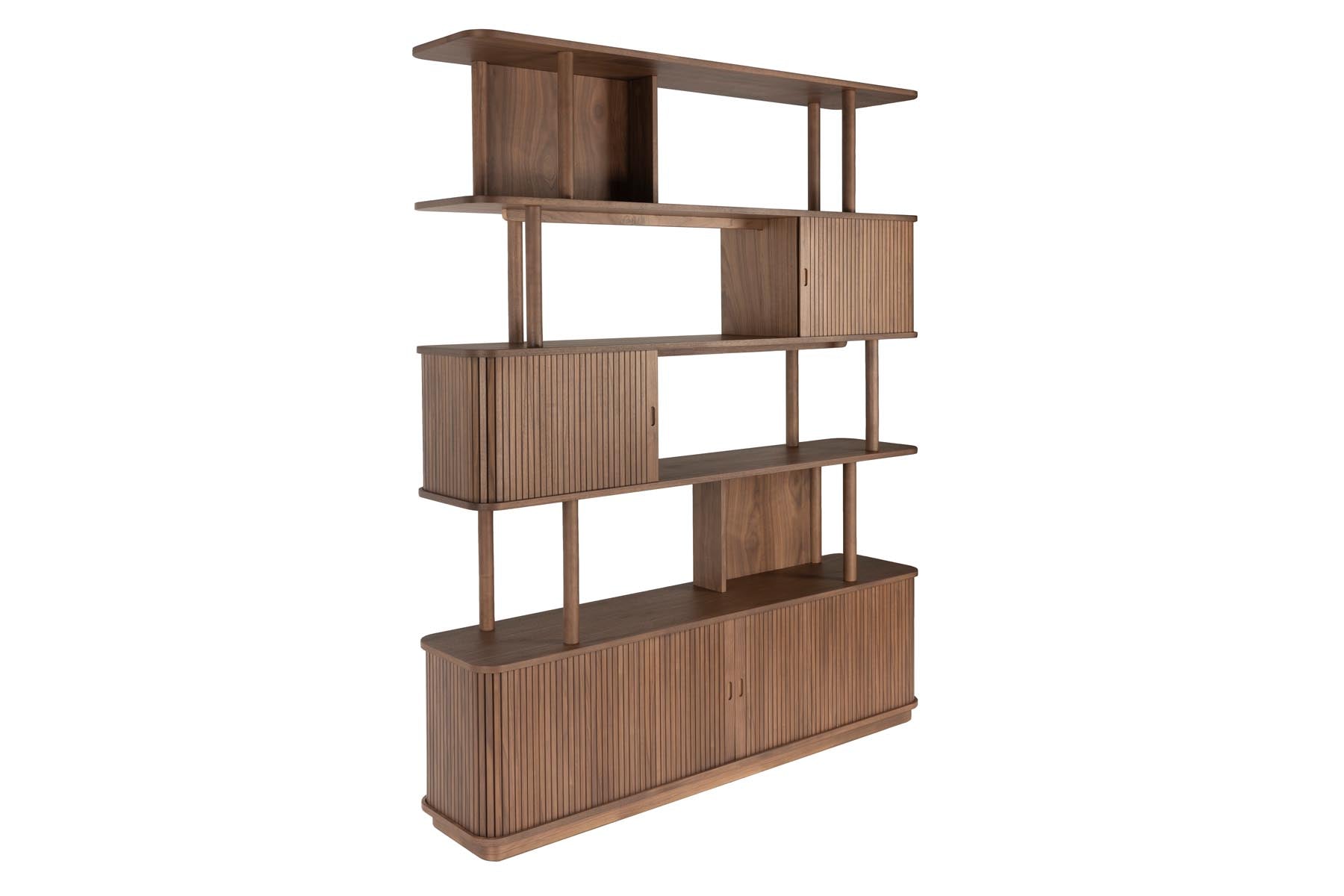 Bücherregal Barbier in Braun präsentiert im Onlineshop von KAQTU Design AG. Cabinet ist von Zuiver