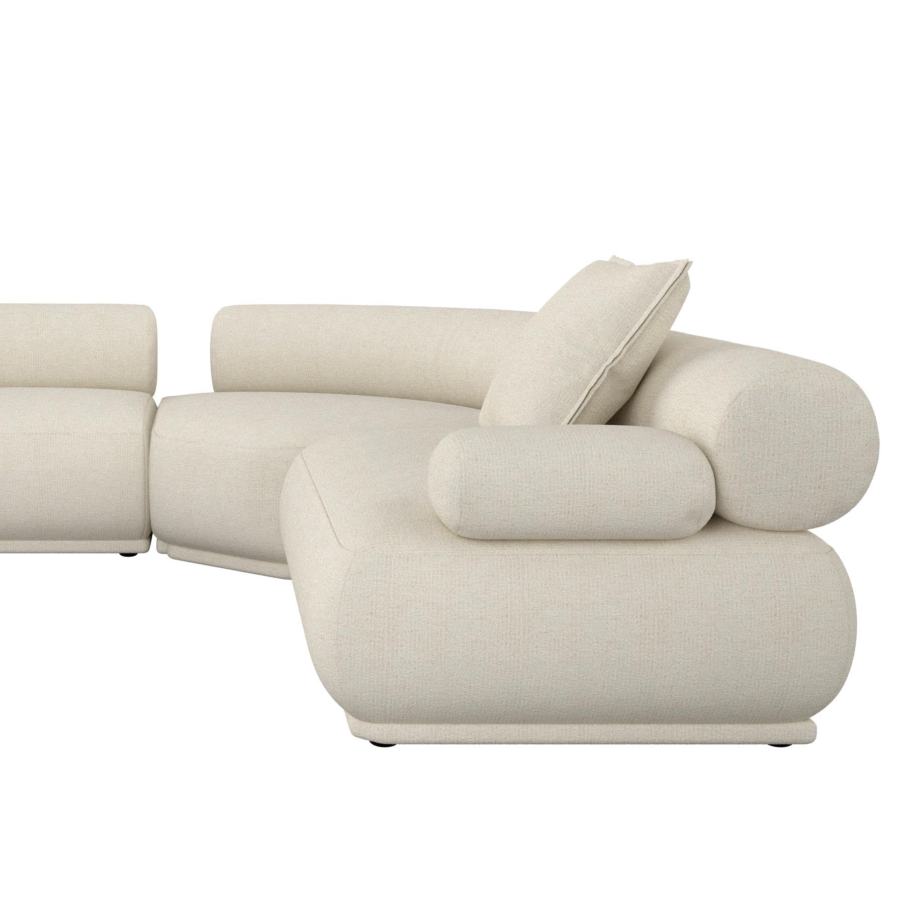 Sofa Rembrandt 7.5-Sitzer Rechts in Beige präsentiert im Onlineshop von KAQTU Design AG. Ecksofa ist von Zuiver