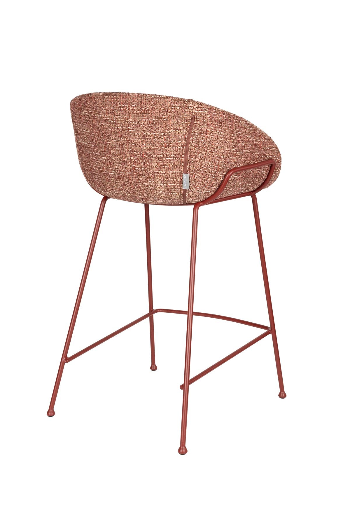 Barhocker Feston in Rot präsentiert im Onlineshop von KAQTU Design AG. Barstuhl ist von Zuiver