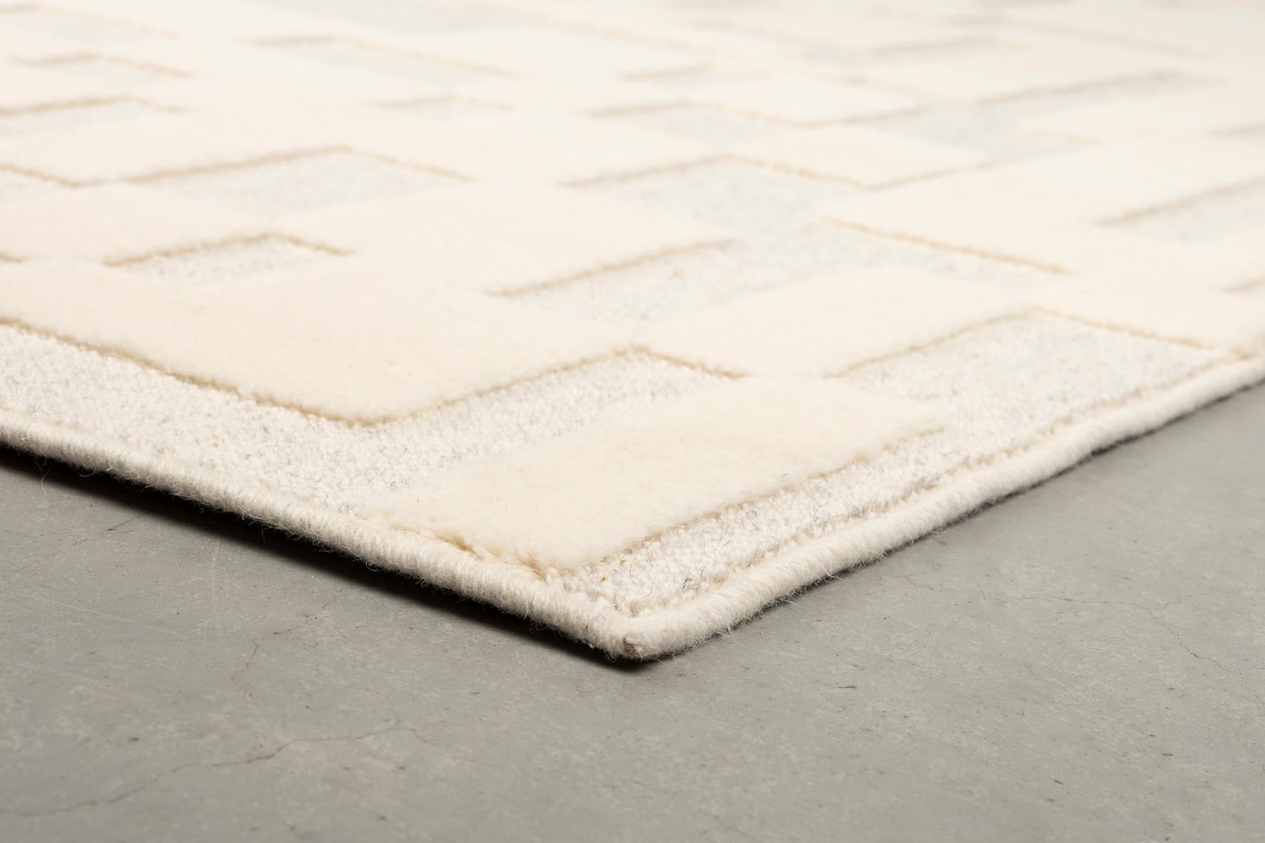 Teppich Bricks 160x230 in Grau präsentiert im Onlineshop von KAQTU Design AG. Teppich ist von Zuiver