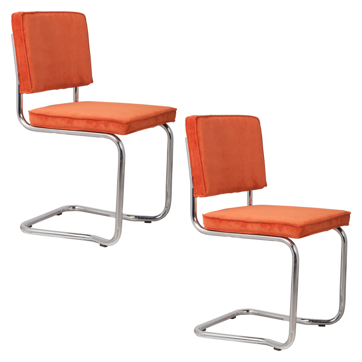 Stuhl Ridge in orange präsentiert im Onlineshop von KAQTU Design AG. Stuhl ist von Zuiver