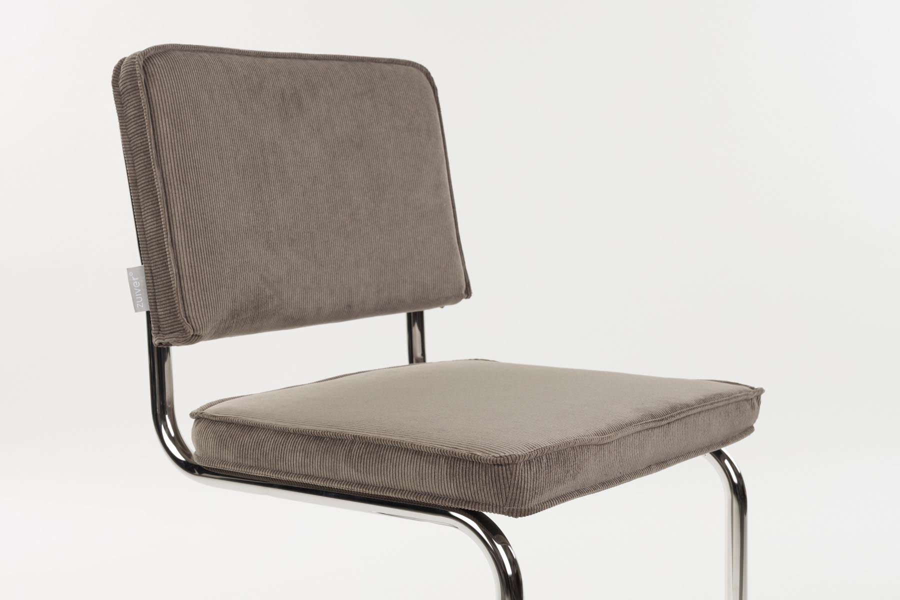 Stuhl Ridge in Graubraun präsentiert im Onlineshop von KAQTU Design AG. Stuhl ist von Zuiver