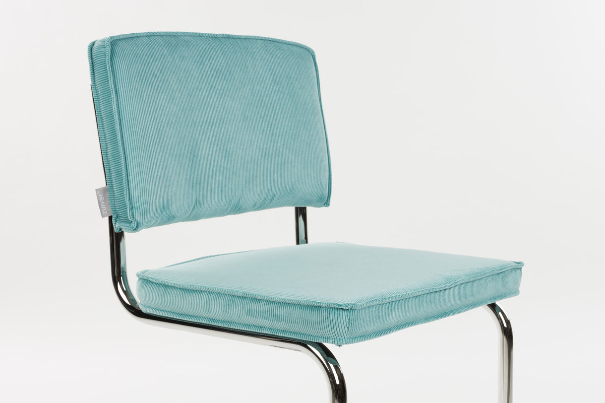 Stuhl Ridge in Blau präsentiert im Onlineshop von KAQTU Design AG. Stuhl ist von Zuiver