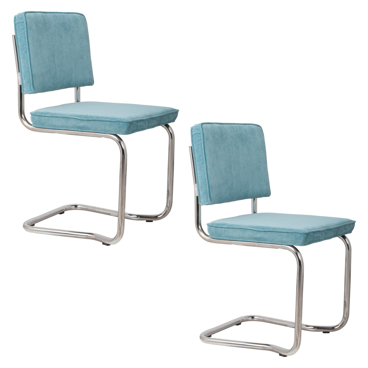 Stuhl Ridge in Blau präsentiert im Onlineshop von KAQTU Design AG. Stuhl ist von Zuiver