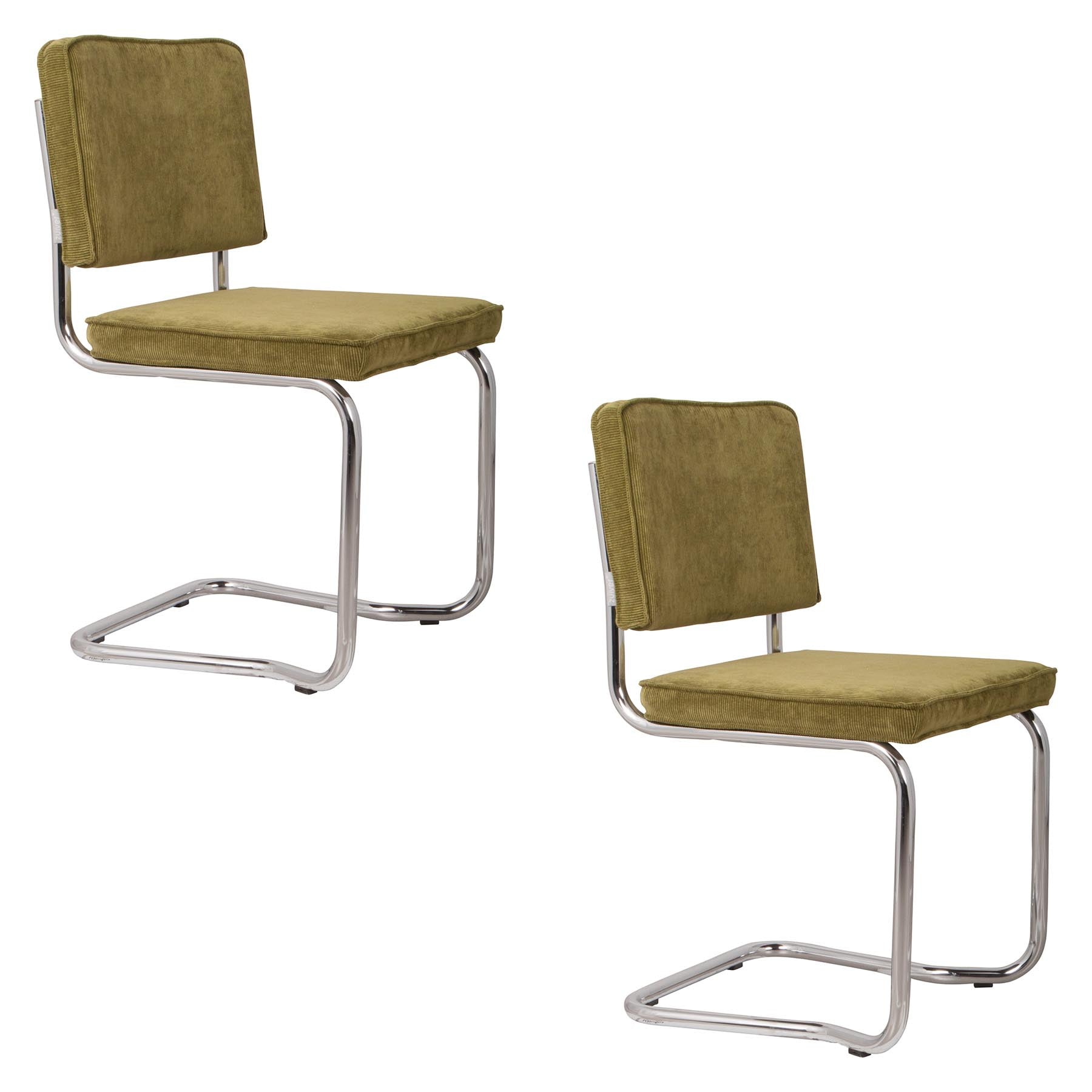Stuhl Ridge in Grün präsentiert im Onlineshop von KAQTU Design AG. Stuhl ist von Zuiver