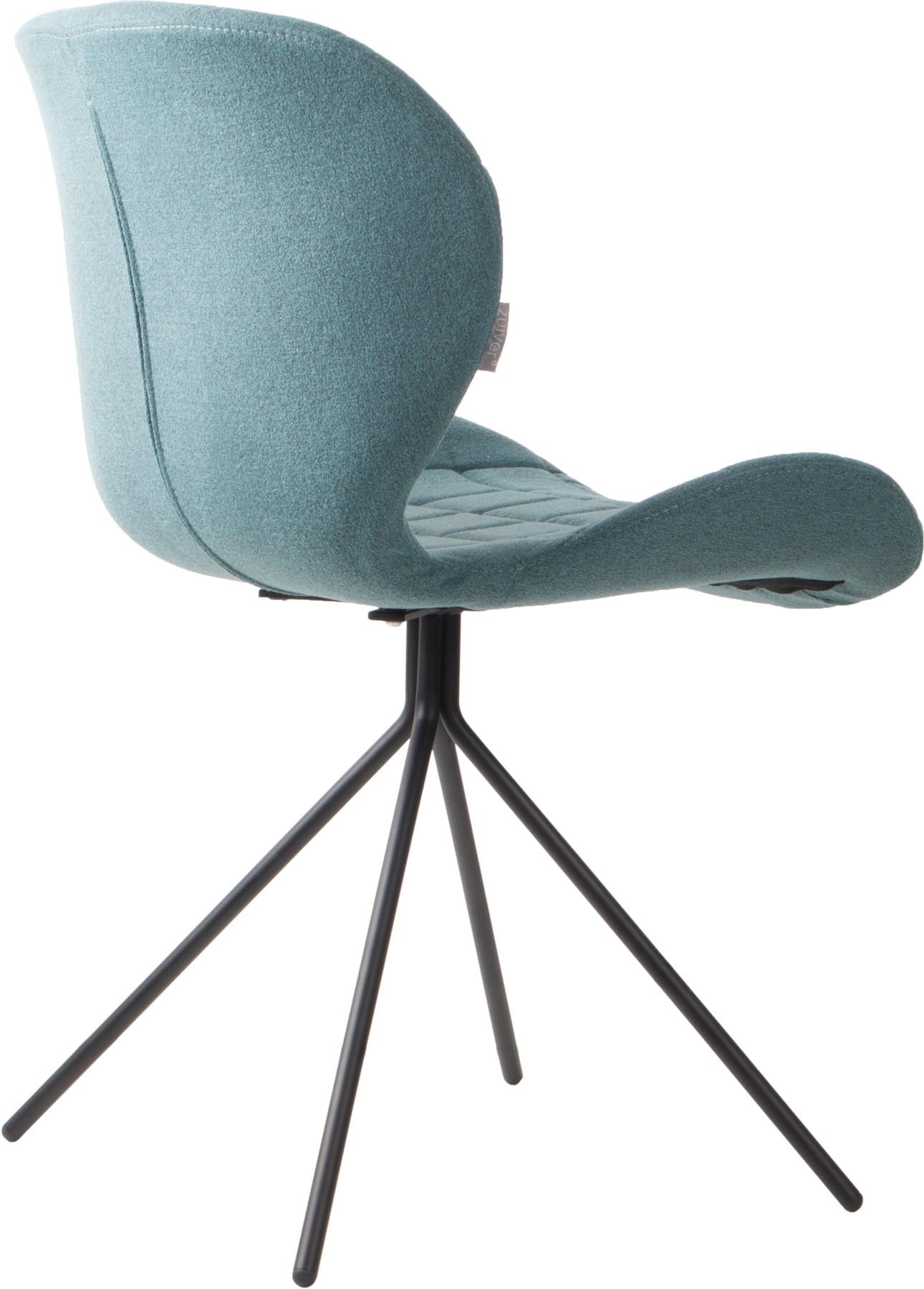 Stuhl OMG in Blau präsentiert im Onlineshop von KAQTU Design AG. Stuhl ist von Zuiver