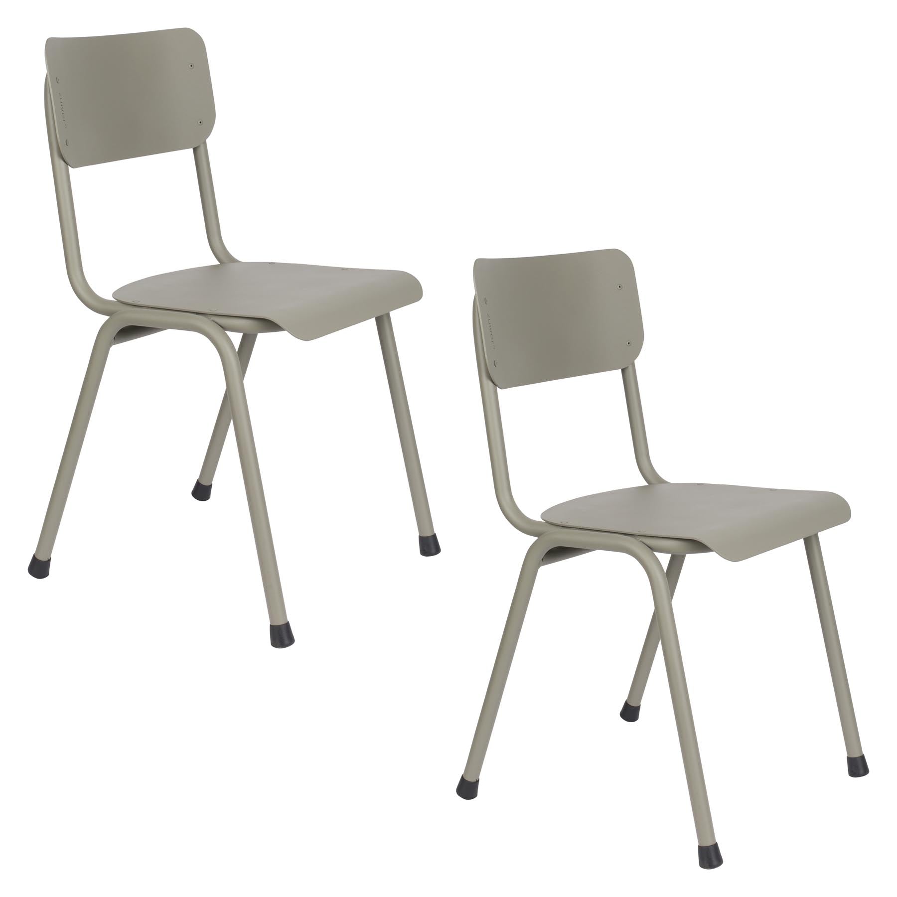 Stuhl Back to School Outdoor in Grau präsentiert im Onlineshop von KAQTU Design AG. Stuhl ist von Zuiver