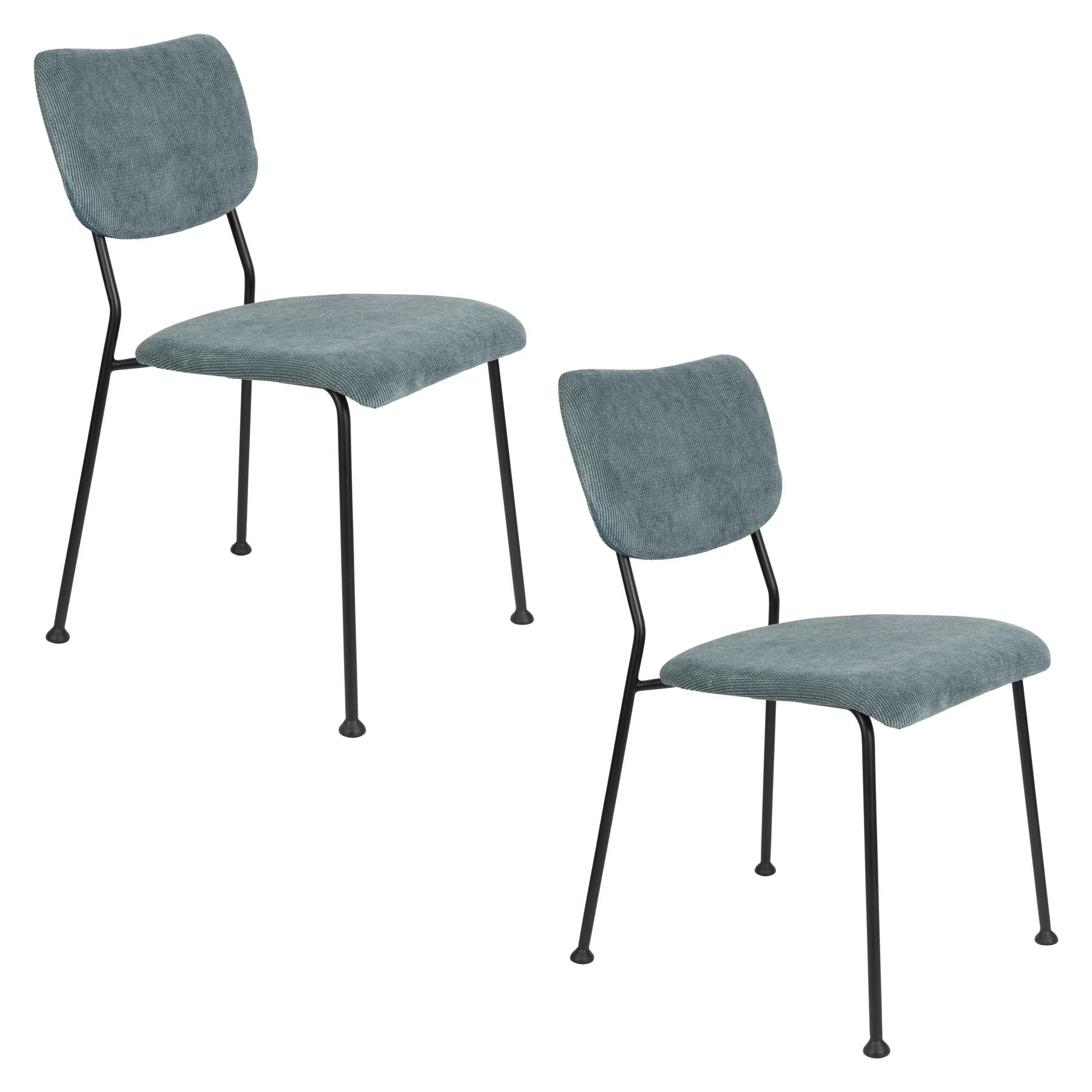 Stuhl Benson in Blau präsentiert im Onlineshop von KAQTU Design AG. Stuhl ist von Zuiver