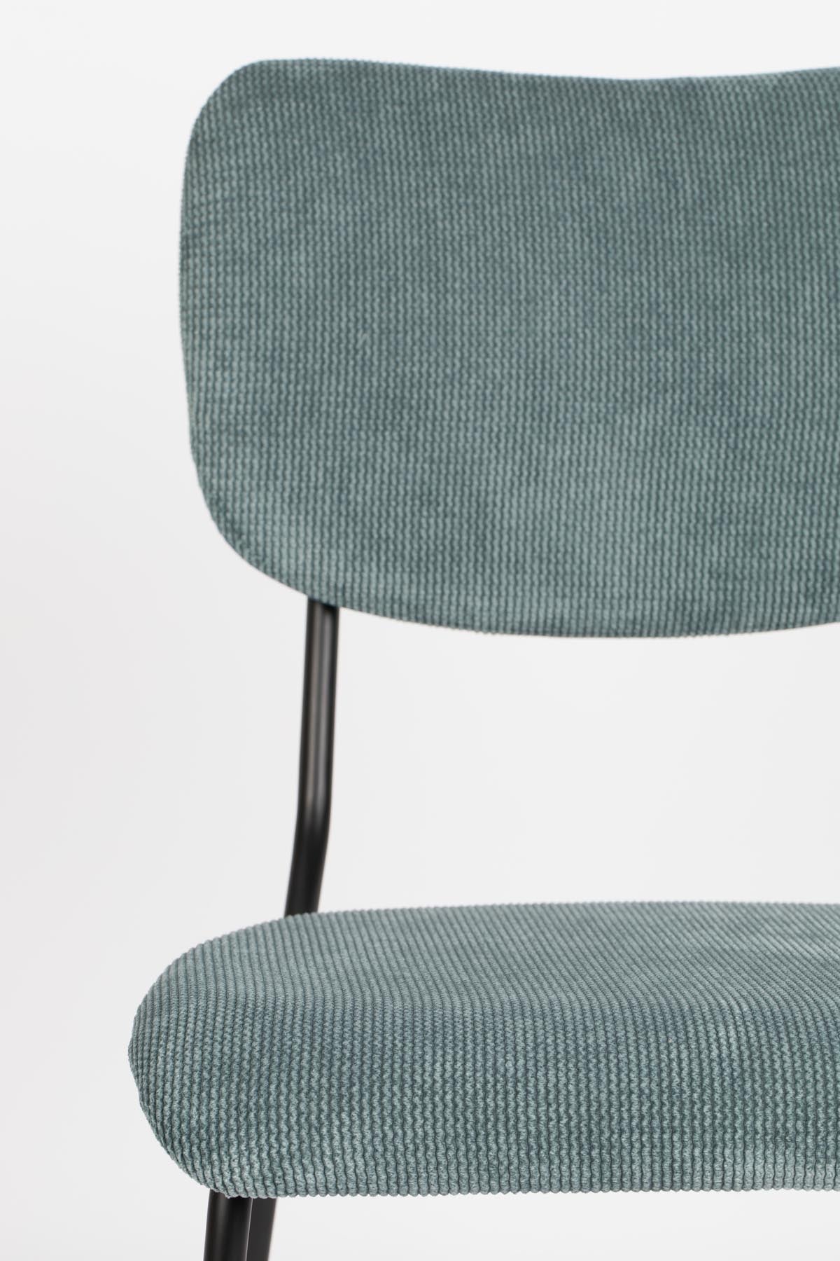 Stuhl Benson in Blau präsentiert im Onlineshop von KAQTU Design AG. Stuhl ist von Zuiver
