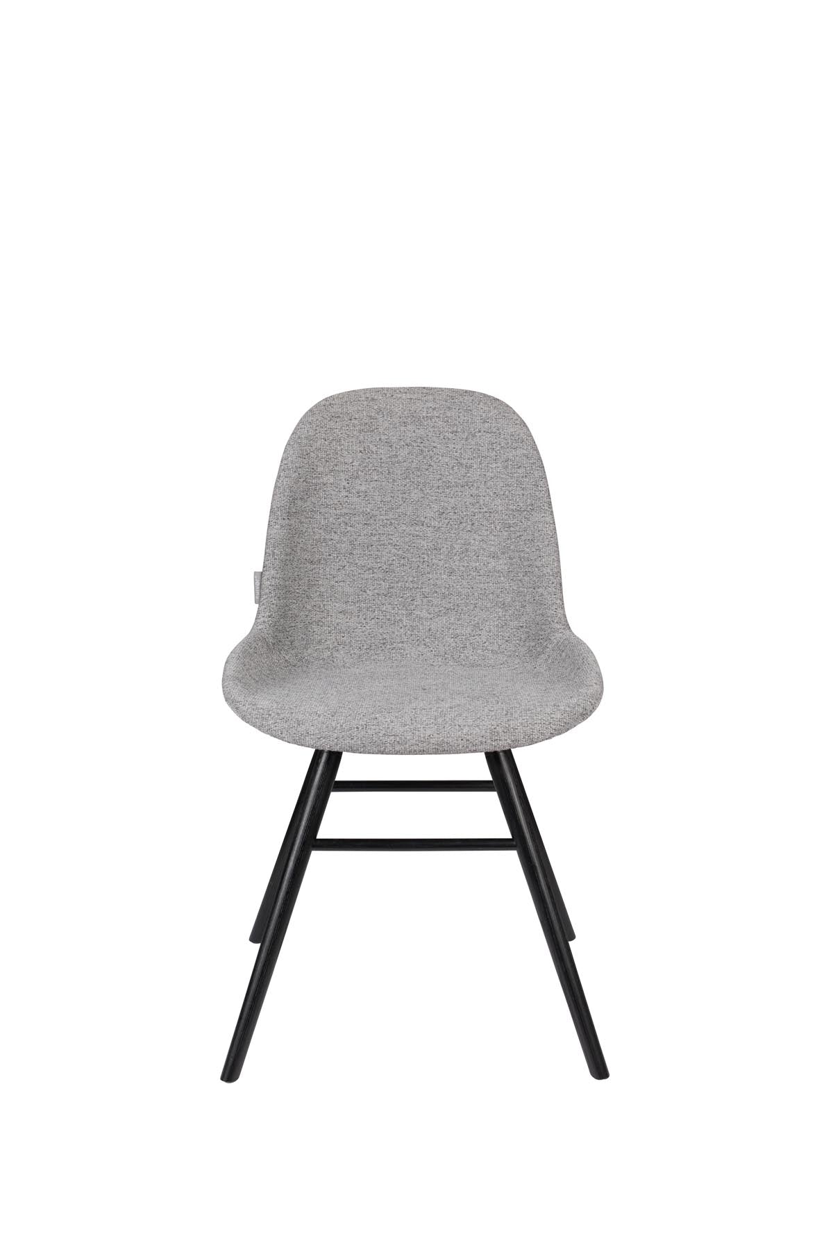 Stuhl Albert Kuip gepolstert in Hellgrau präsentiert im Onlineshop von KAQTU Design AG. Stuhl ist von Zuiver