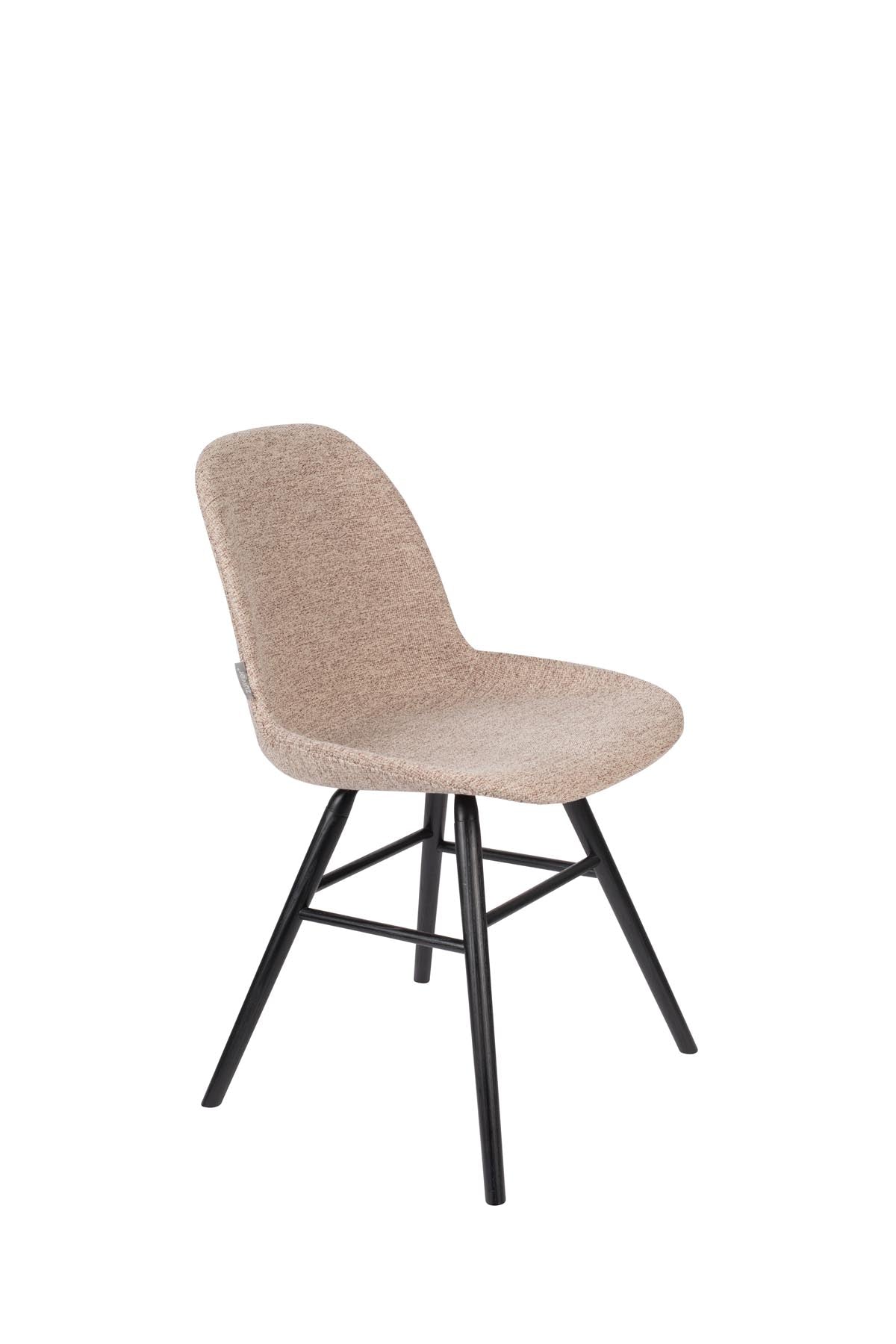 Stuhl Albert Kuip gepolstert in Beige präsentiert im Onlineshop von KAQTU Design AG. Stuhl ist von Zuiver