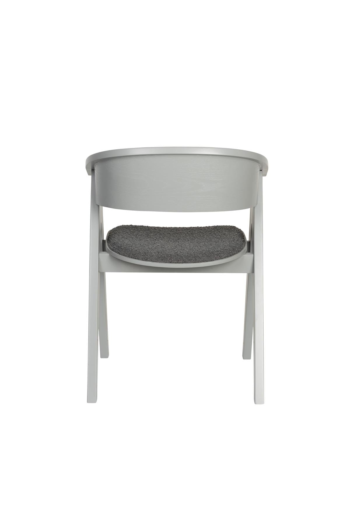 Stuhl Ndsm in Grau präsentiert im Onlineshop von KAQTU Design AG. Schalenstuhl mit Armlehne ist von Zuiver