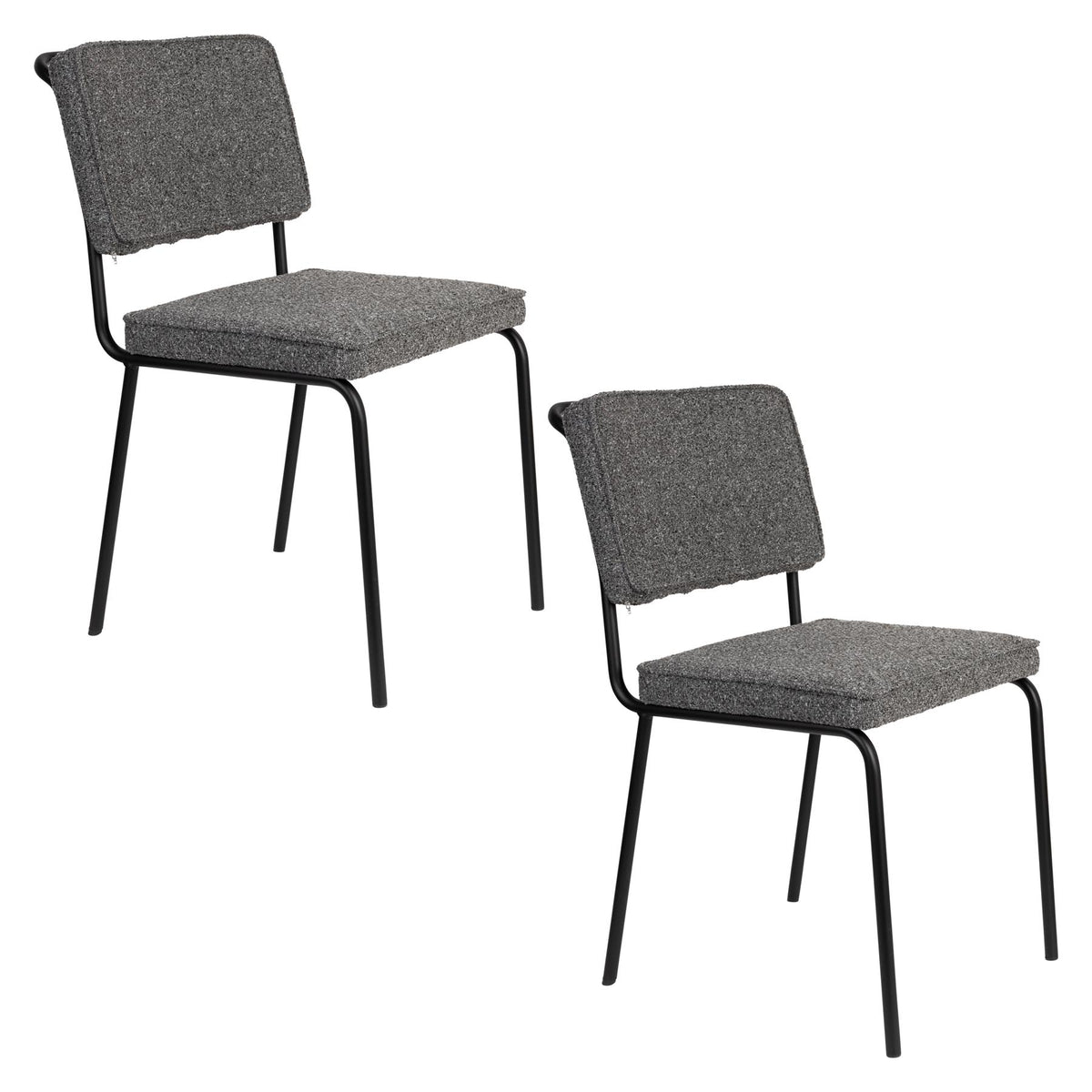Stuhl Buddy in Schwarz präsentiert im Onlineshop von KAQTU Design AG. Stuhl ist von Zuiver