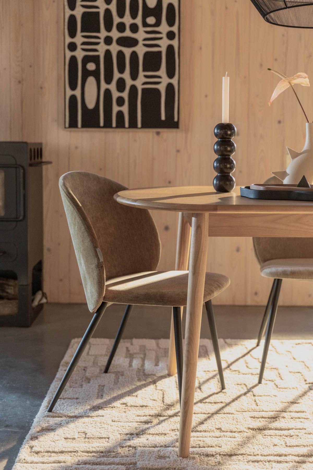 Cozy Stuhl in Gelb präsentiert im Onlineshop von KAQTU Design AG. Stuhl ist von Zuiver