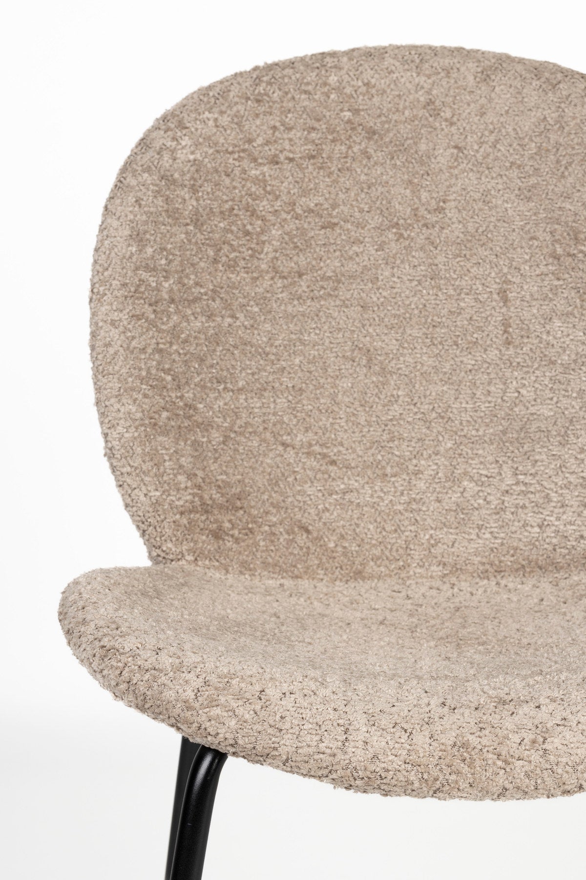 Bonnet Stuhl Beige in beige präsentiert im Onlineshop von KAQTU Design AG. Stuhl ist von Zuiver